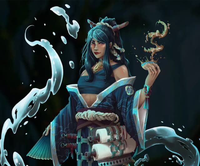 Character artwork by a Snaggletooth Forge artist